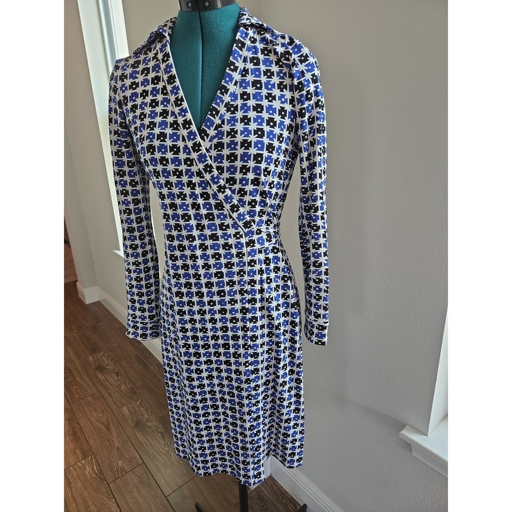 Diane Von Furstenberg Wrap Dress Cotton/silk Blend New Jeanne Two Style